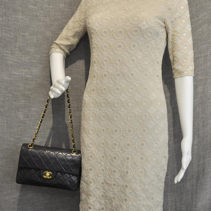 Chanel Lambskin Quilted Small Double Flap Black 2 of 10