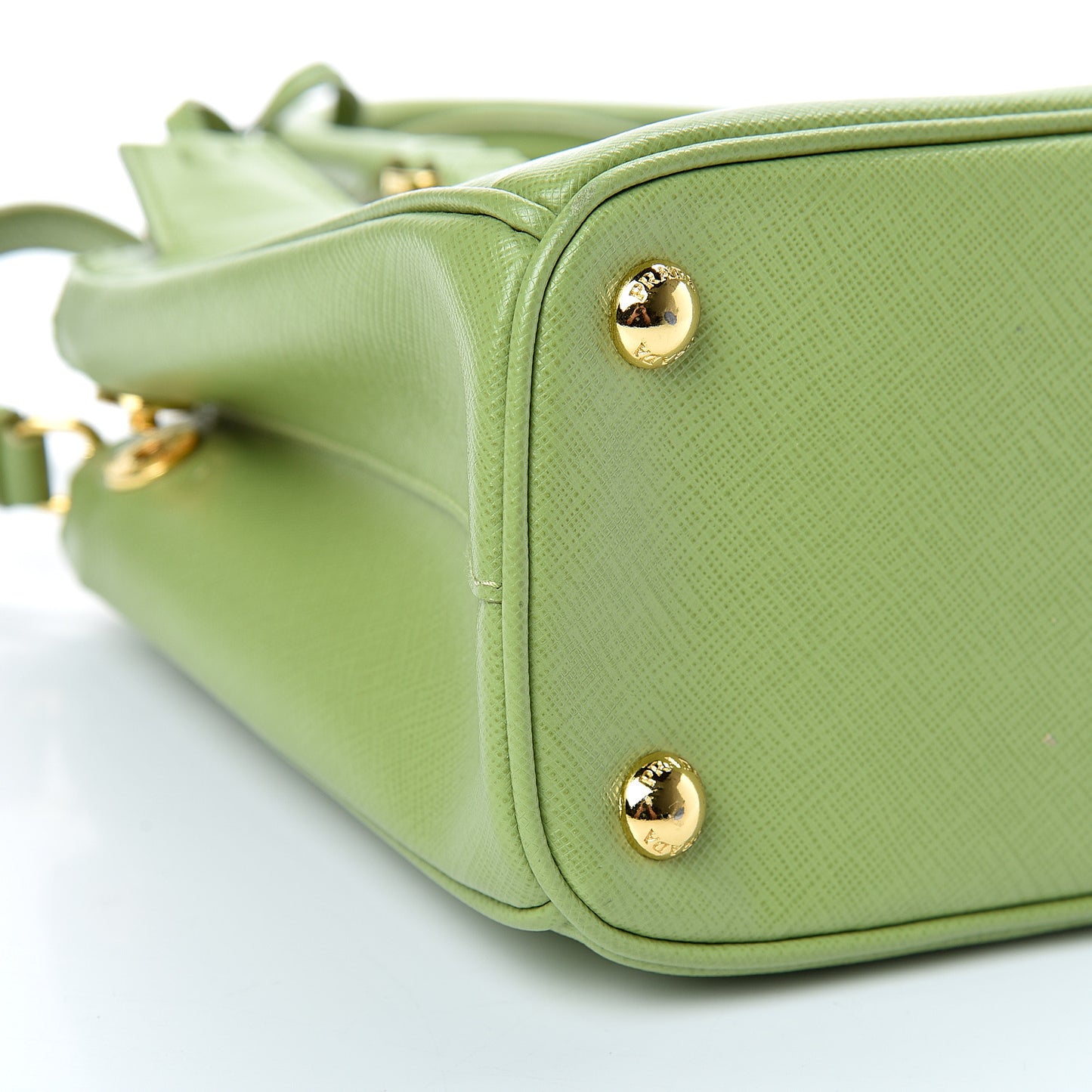 Saffiano Lux Mini Galleria Double Zip Tote Prato