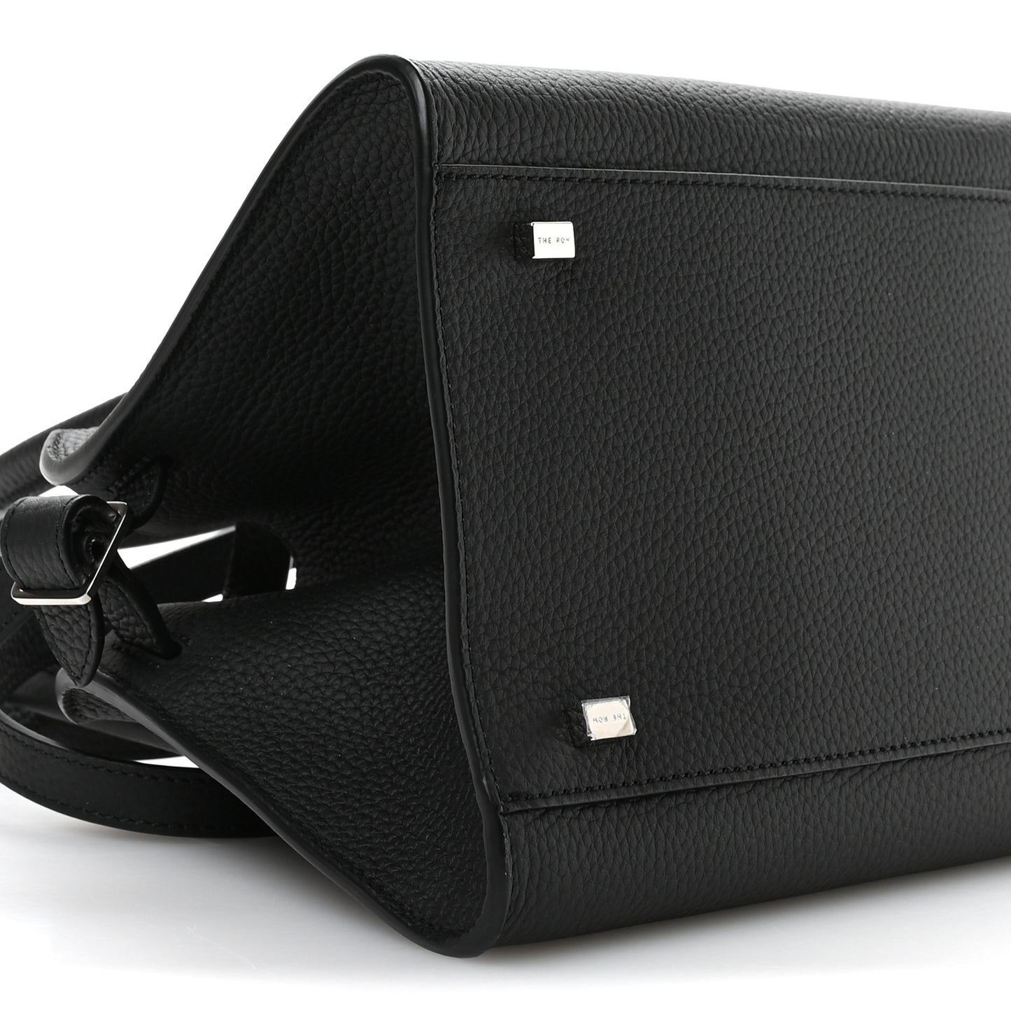 Grained Calfskin Soft Margaux 10 Bag Black