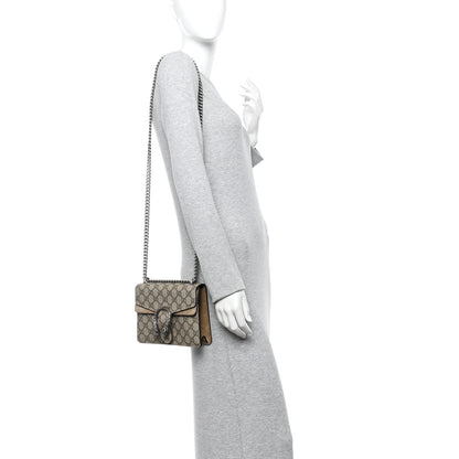 Gucci GG Supreme Monogram Mini Dionysus Shoulder Bag Taupe 2 of 13