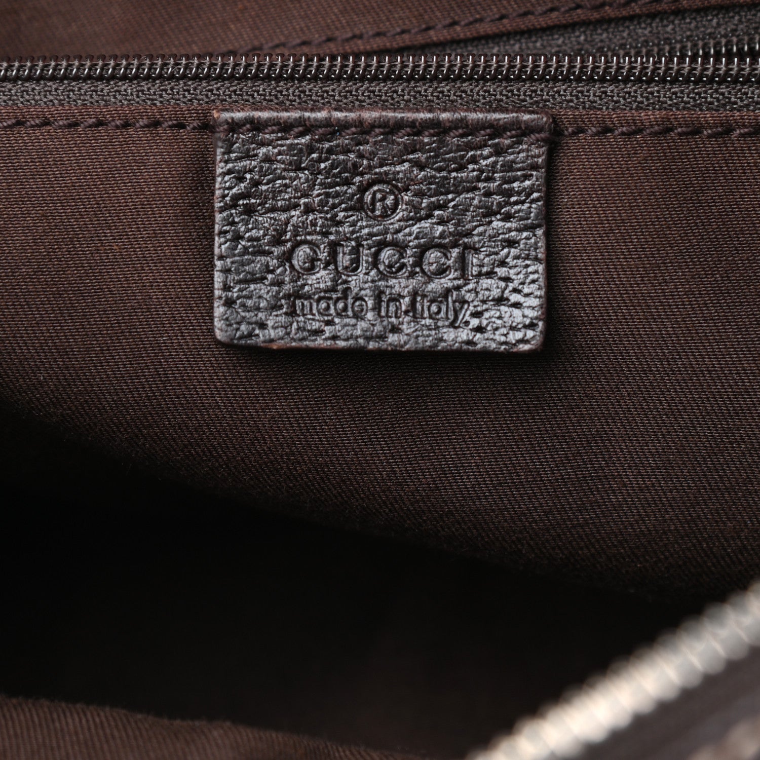 Gucci Monogram Small Princy Satchel Dark Brown 6 of 9