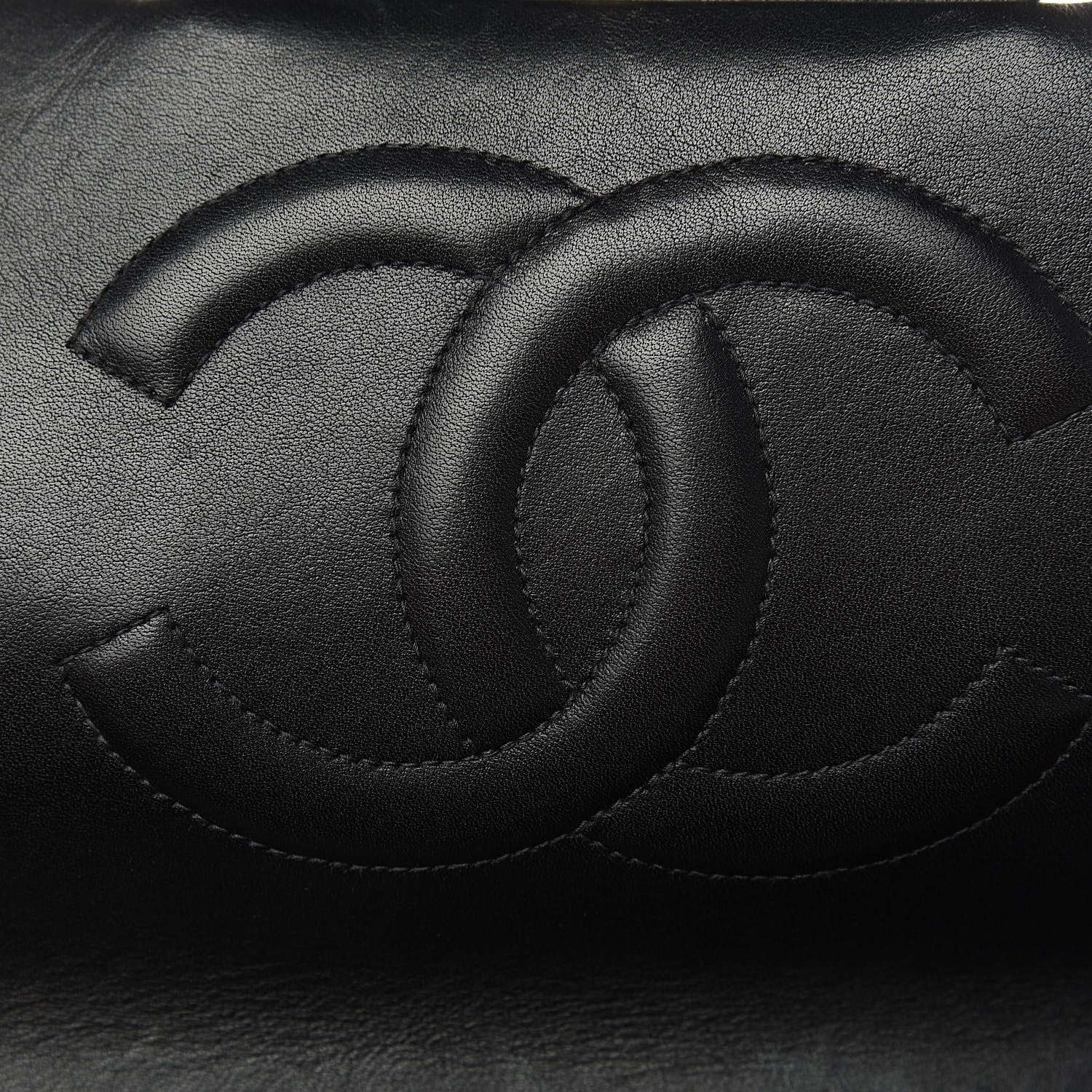 Chanel Lambskin Quilted XL Jumbo Single Flap Black 11 of 17