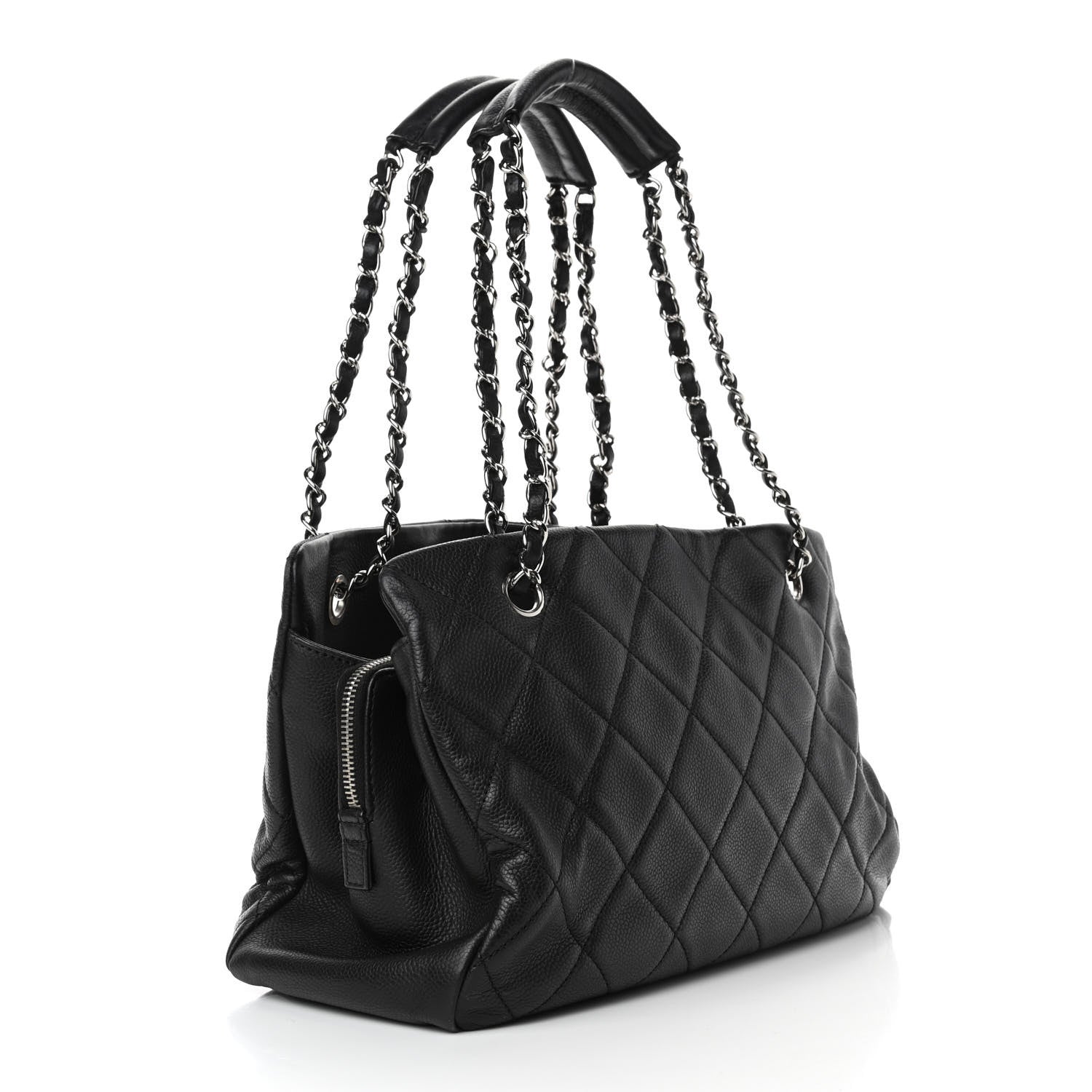 Chanel Caviar Quilted Timeless CC Soft Tote Black 2 of 12