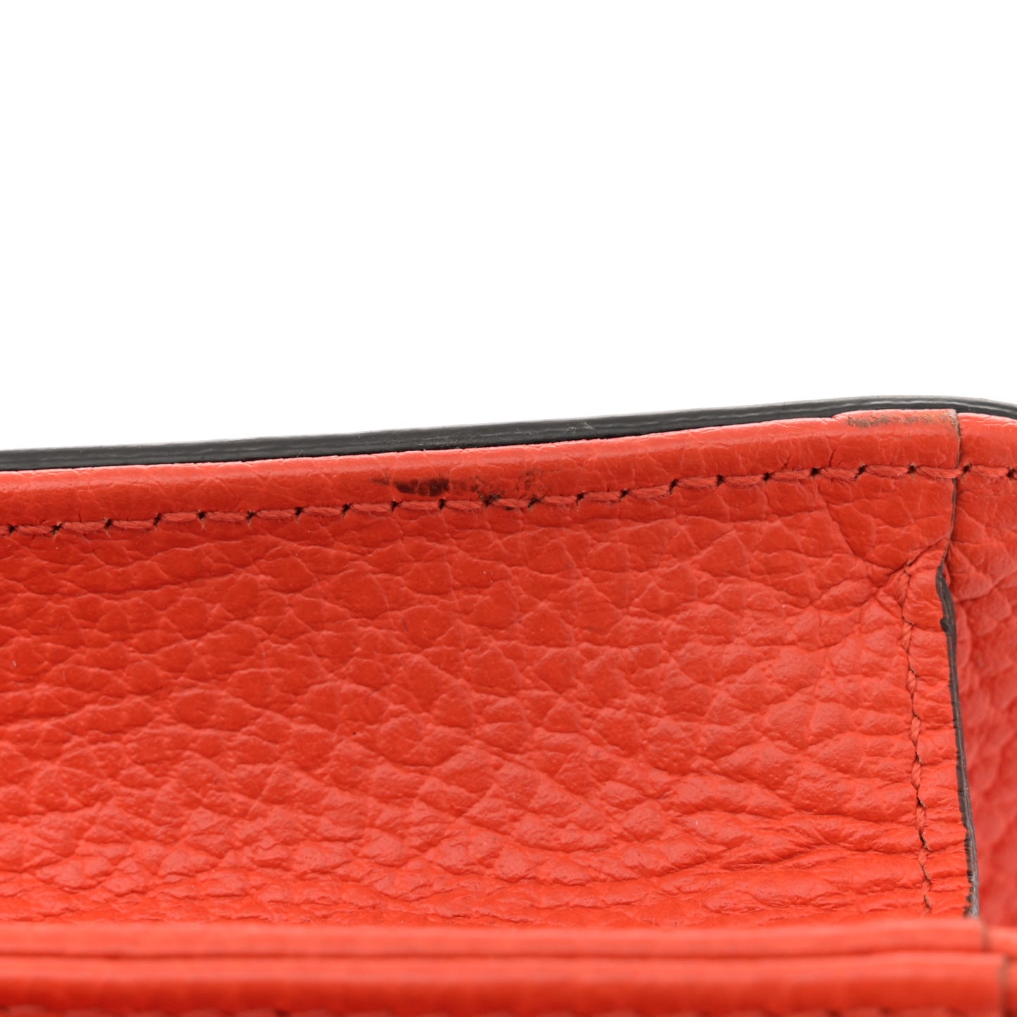Dollar Calfskin Small Interlocking G Shoulder Bag Sun Orange
