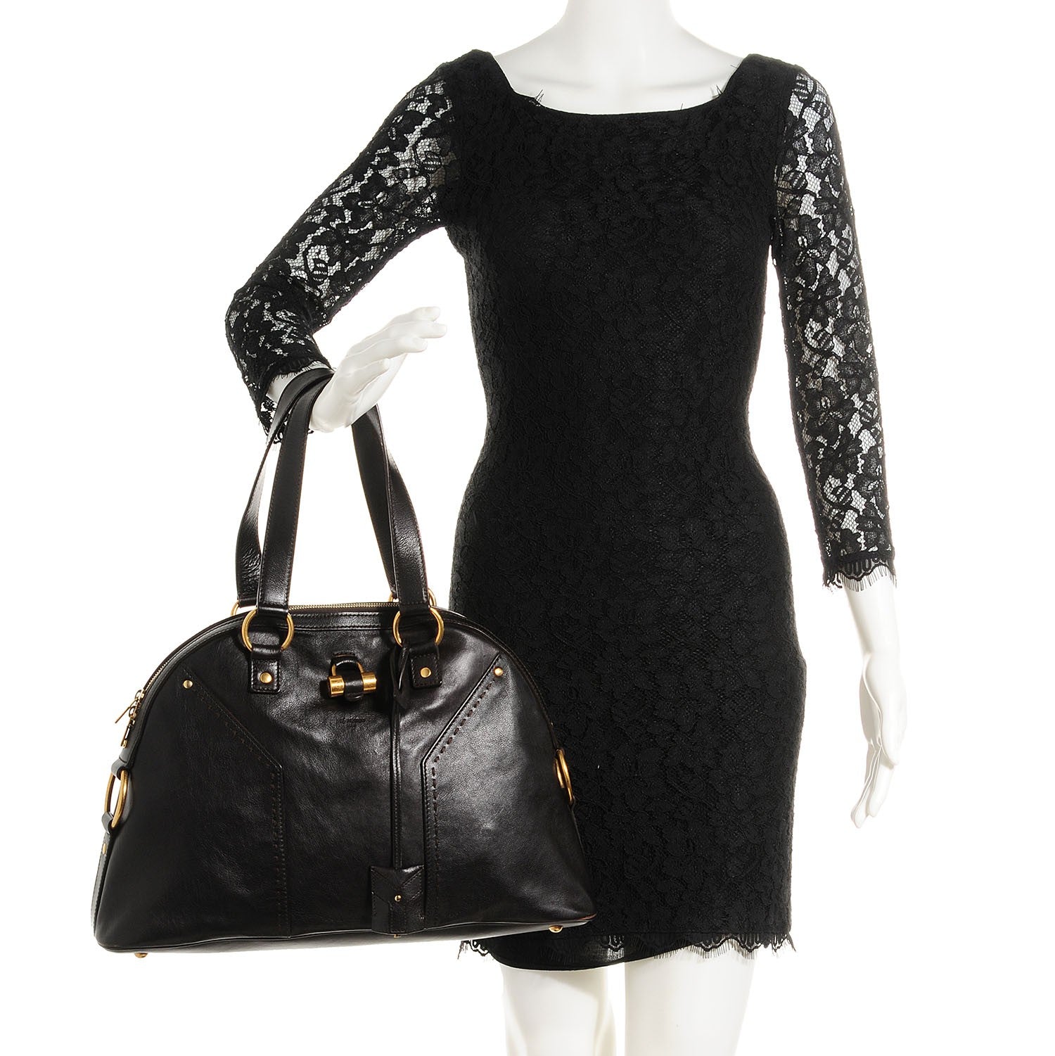 Saint Laurent Calfskin Large Muse Black 2 of 7