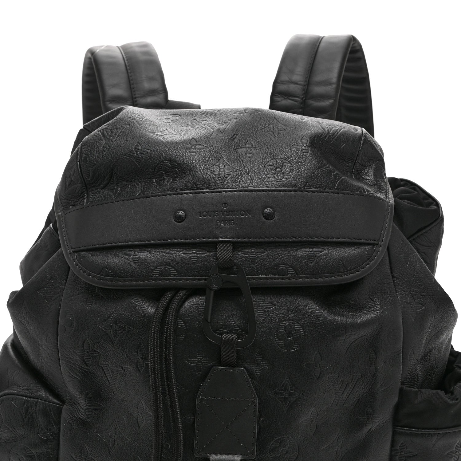 Louis Vuitton Calfskin Monogram Shadow Discovery Backpack Black 8 of 10