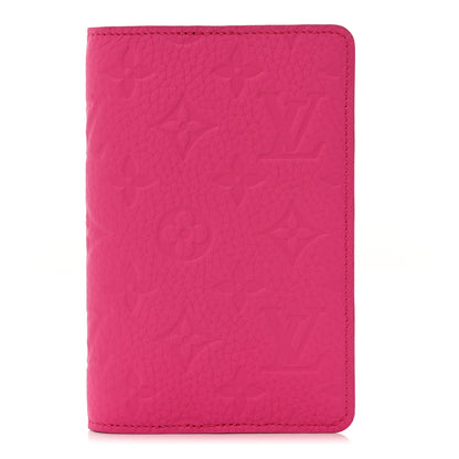 Louis Vuitton Taurillon Monogram Emily Notebook Cover PM Pink 1 of 6
