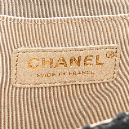 Chanel Tweed Quilted Medium Single Flap Black 6 of 10
