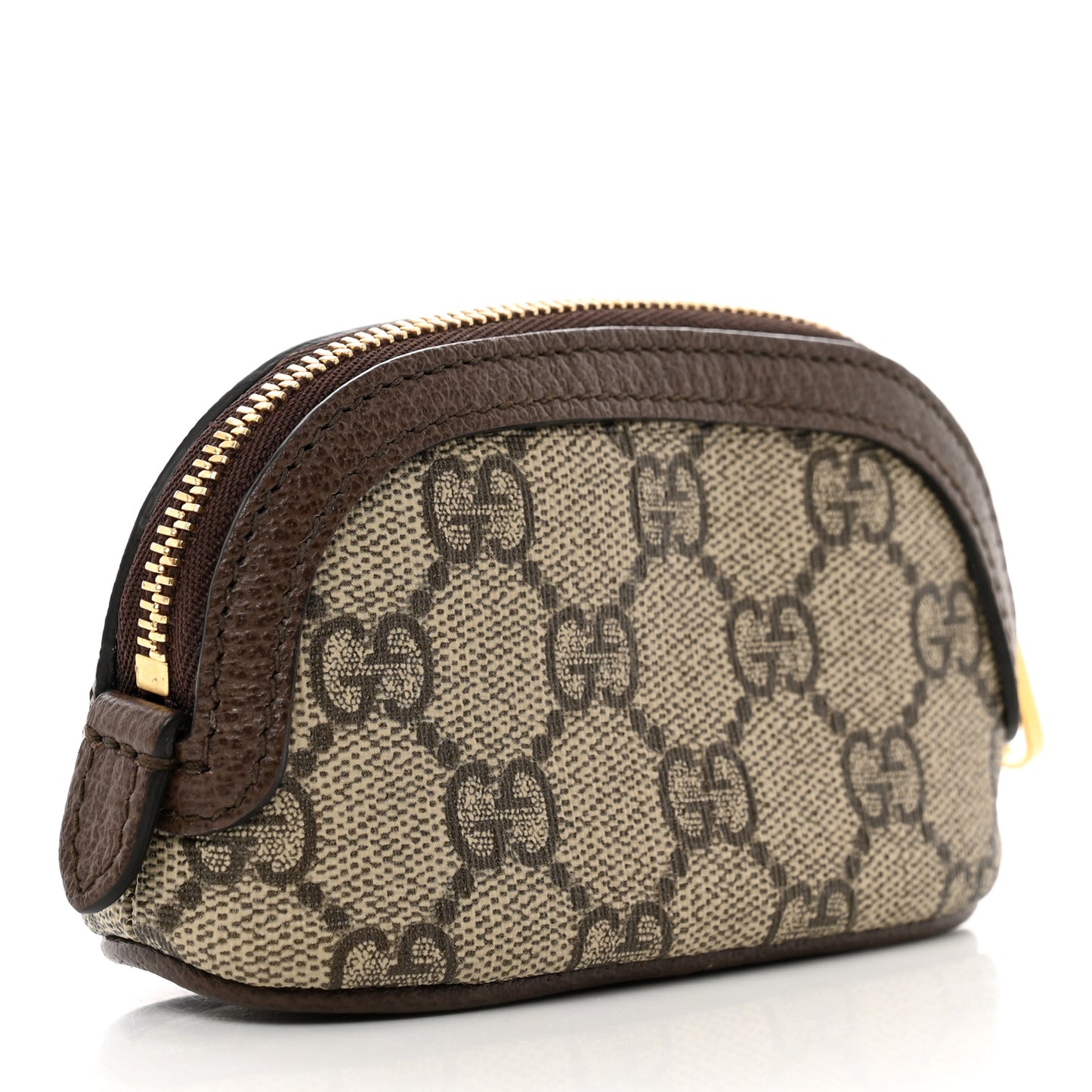 GG Supreme Monogram Web Ophidia Dome Key Pouch Beige New Acero