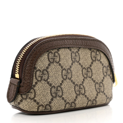Gucci GG Supreme Monogram Web Ophidia Dome Key Pouch Beige New Acero 3 of 7