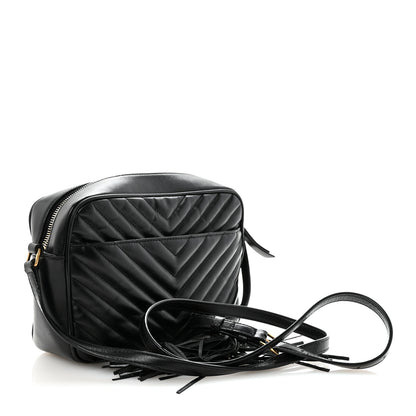 Saint Laurent Calfskin Matelasse Monogram Lou Camera Bag Black 3 of 10