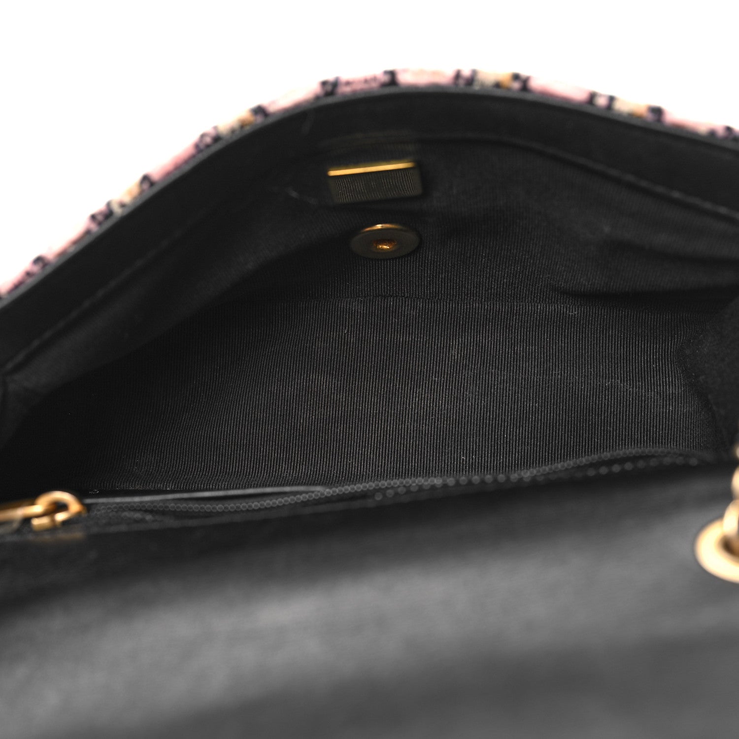 Chanel Tweed Quilted Mini Rectangular Pearl Crush Flap Pink Black White 5 of 10