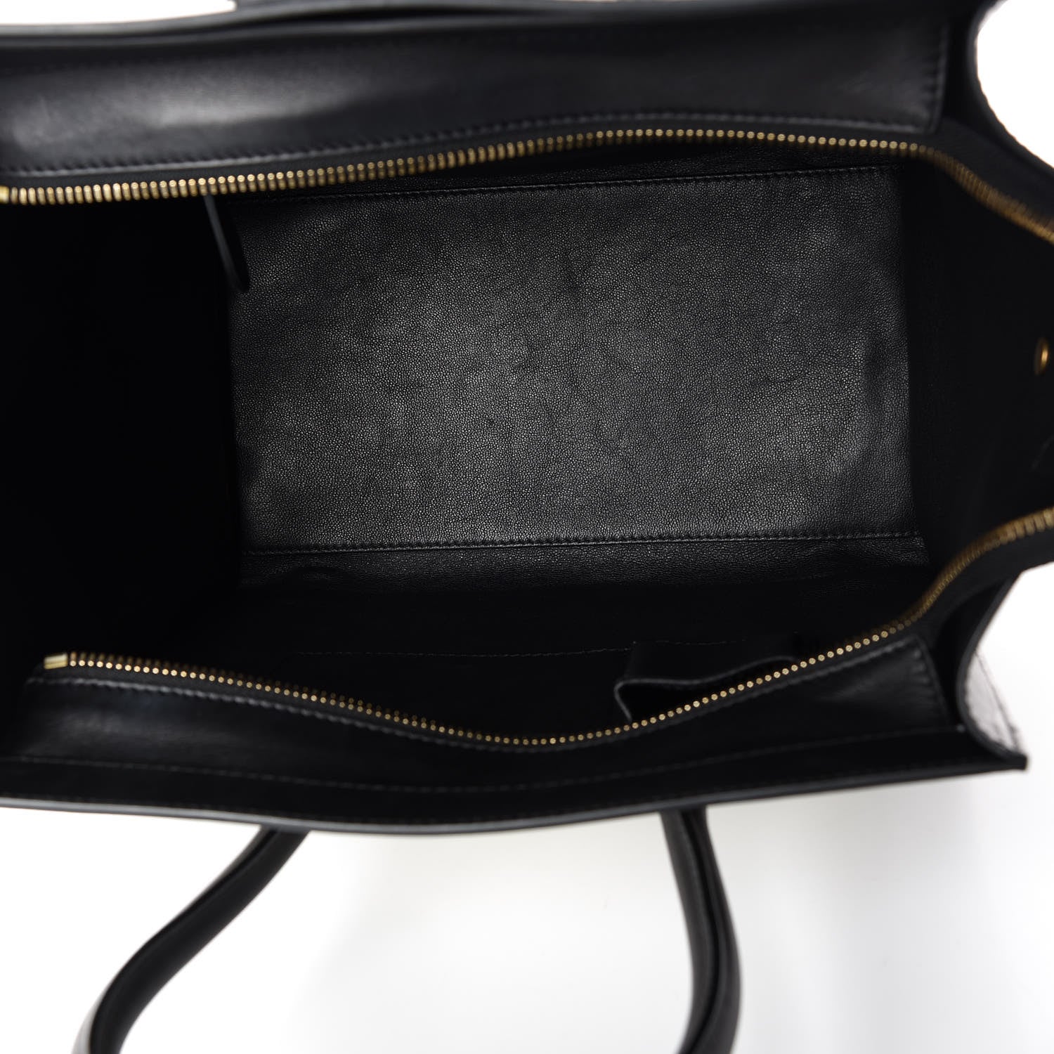 Celine Smooth Calfskin Shrunken Lambskin Mini Bi-Color Luggage Black White 7 of 10