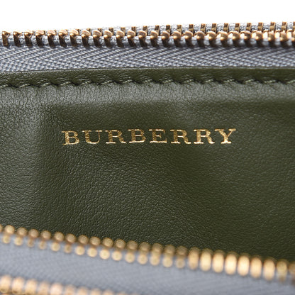 Burberry Metallic Goatskin Penhurst D-Ring Triple Zip Crossbody Bag Silver 7 of 9