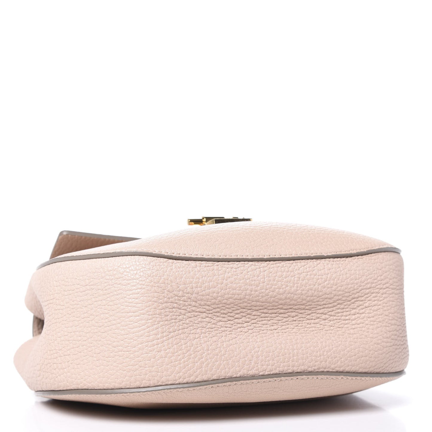 Grained Lambskin Drew Shoulder Bag Cement Pink