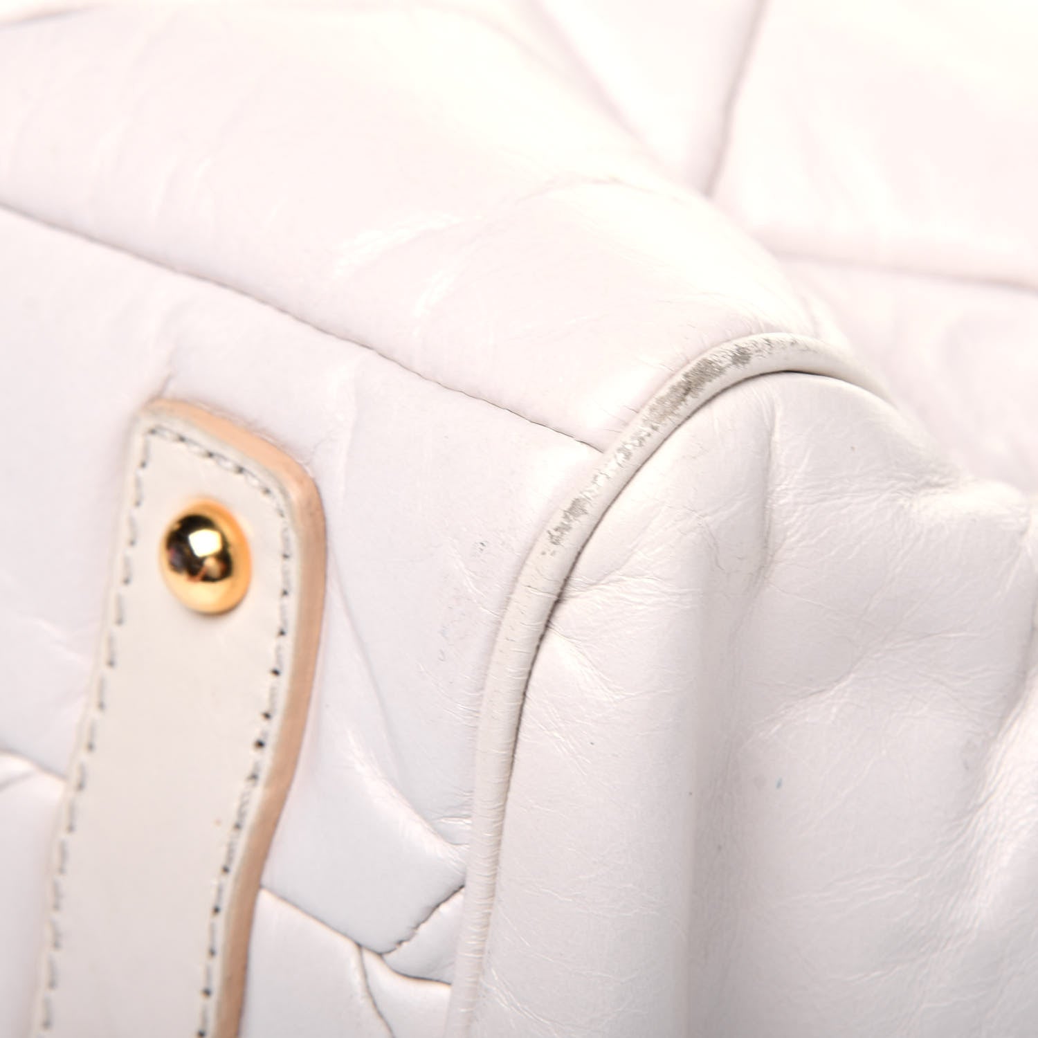 Marc Jacobs Calfskin Quilted Stam White 15 of 37