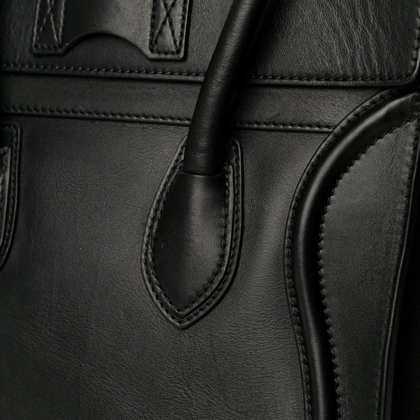 Smooth Calfskin Mini Luggage Black