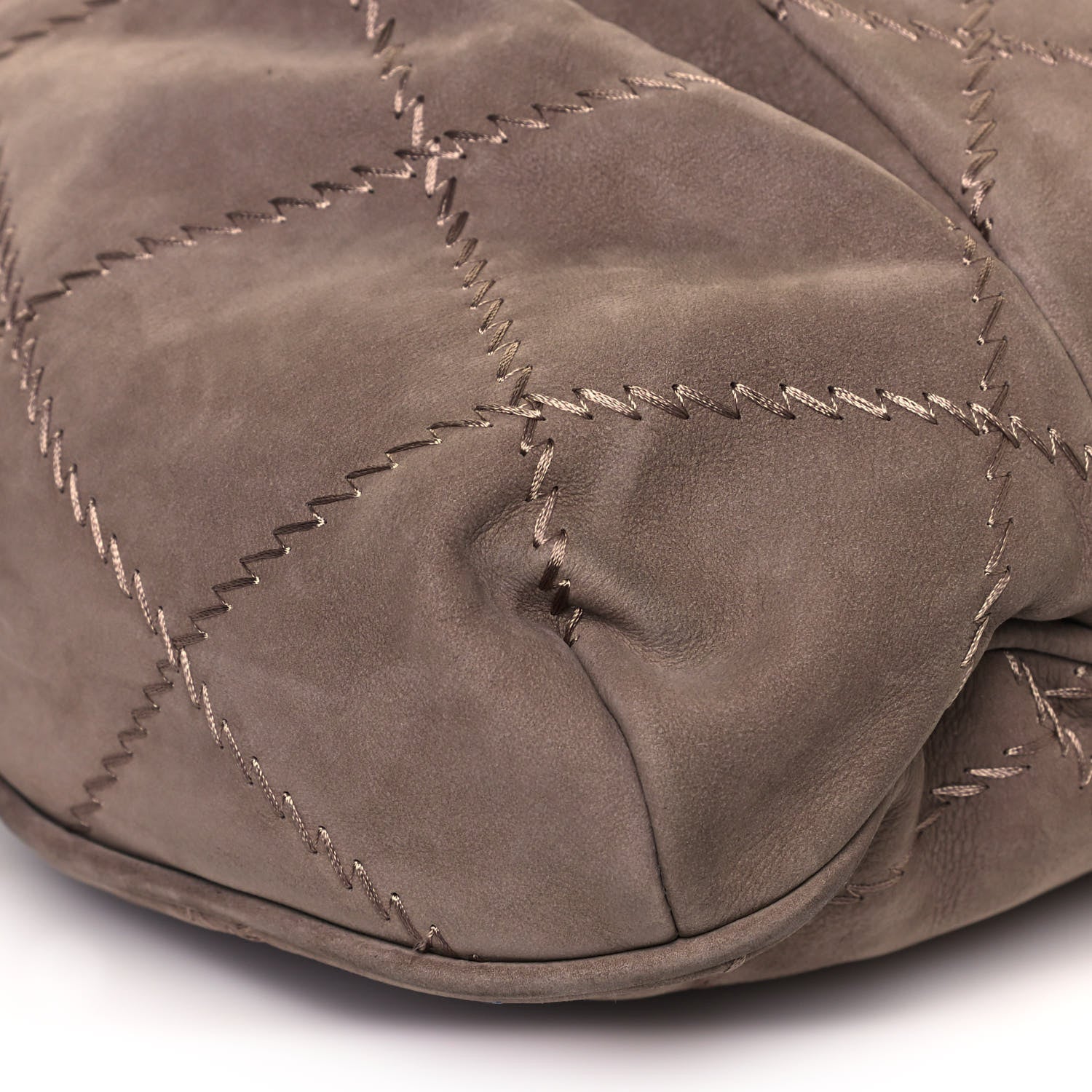 Chanel Suede Calfskin Ultimate Stitch Hobo Light Grey 9 of 13