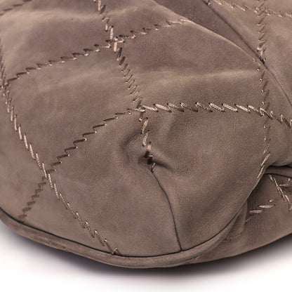 Chanel Suede Calfskin Ultimate Stitch Hobo Light Grey 9 of 13