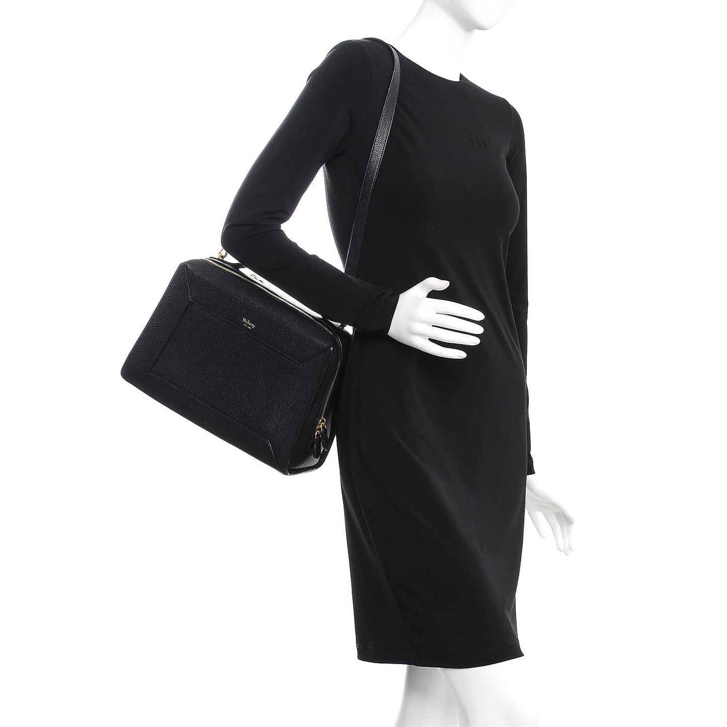 Small Classic Grain Calfskin Hopton Black
