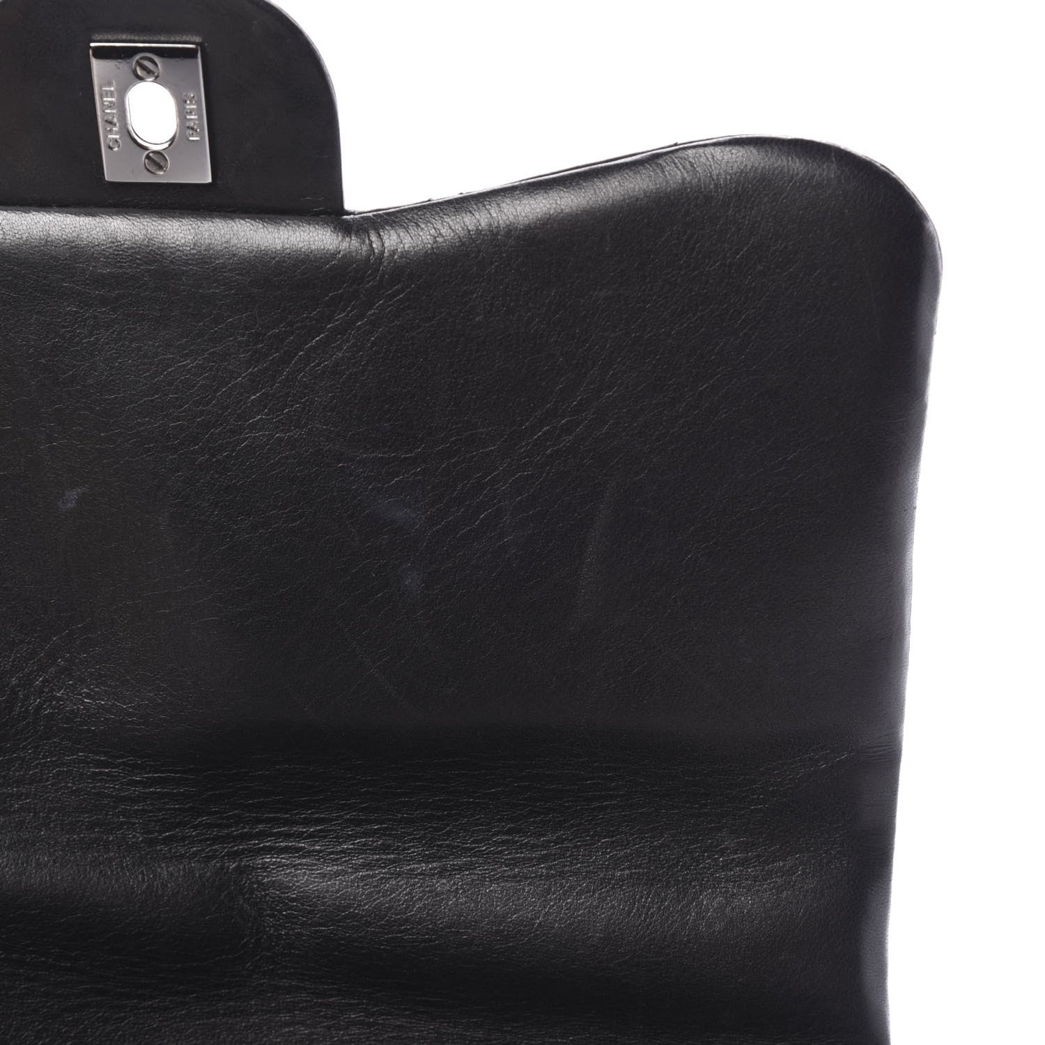 Chanel Lambskin Quilted 3 Accordion Flap Bag Black 10 of 12
