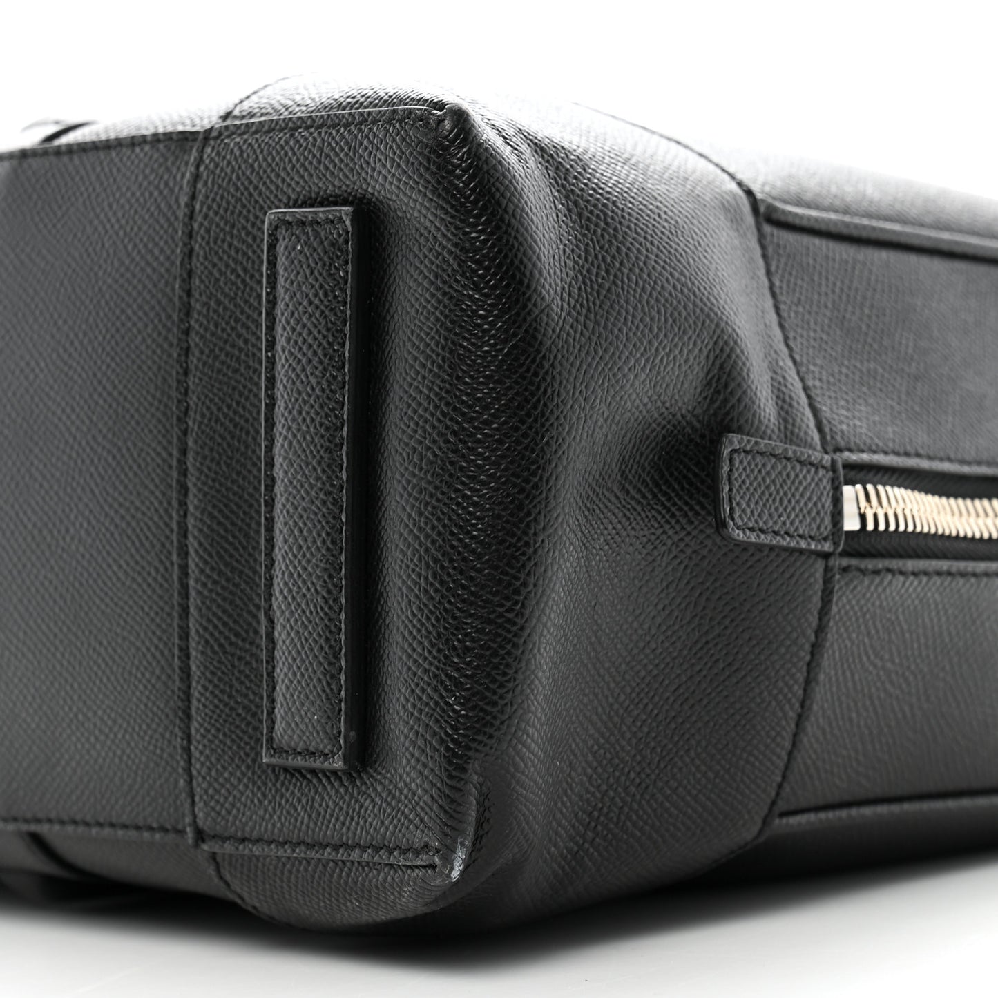 Grained Calfskin Briefcase Black