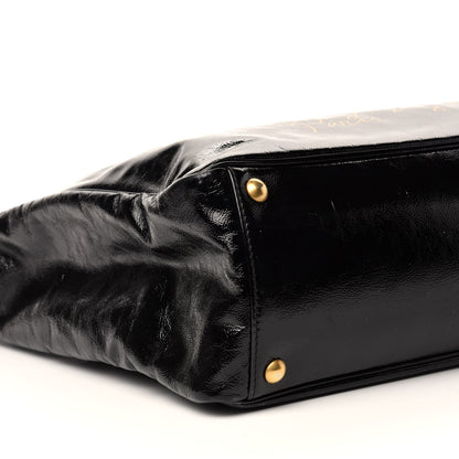 Saint Laurent Textured Patent Small Y-Mail Tote Black 6 of 10