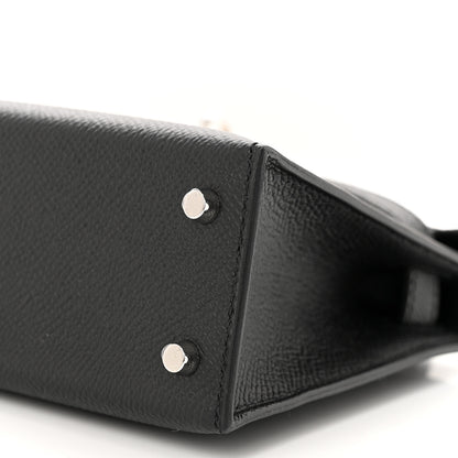Hermes Epsom Mini Kelly Sellier 20 Black 10 of 11