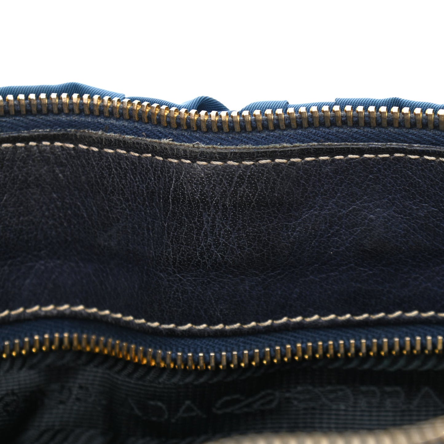 Tessuto Nylon Gaufre Shopping Satchel Bleuette