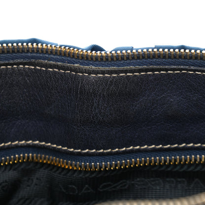 Prada Tessuto Nylon Gaufre Shopping Satchel Bleuette 13 of 18