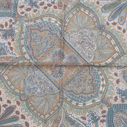 Hermes Silk Le Jardin De La Maharani Scarf 90 Rose Pale Aqua Poudre 2 of 7
