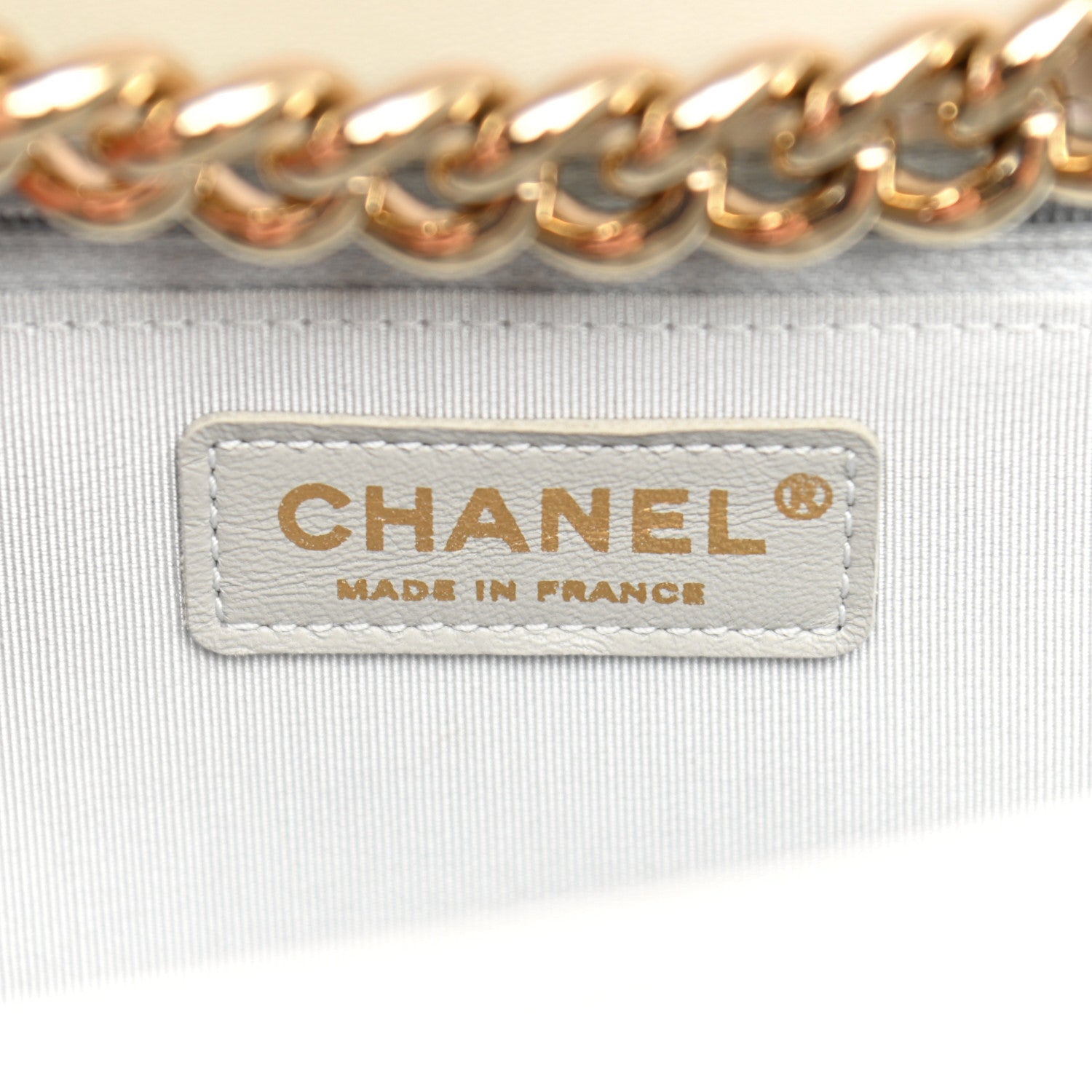 Chanel Iridescent Glazed Calfskin Quilted New Medium Boy Flap Light Grey 6 of 11