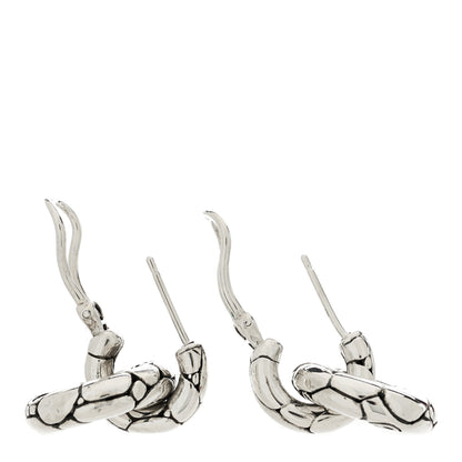 John Hardy Sterling Silver Small Kali Pebble Hoop Drop Earrings 3 of 4