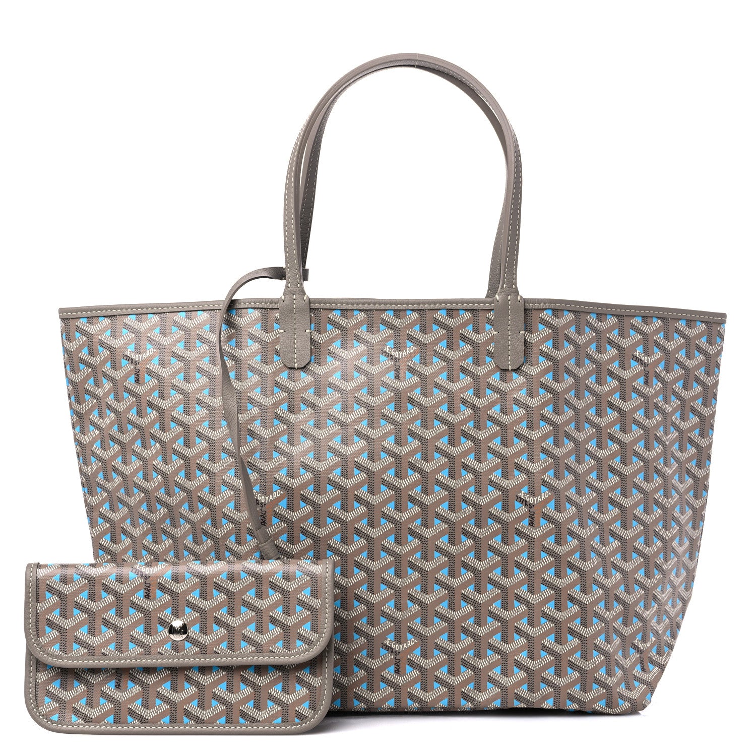 Goyard Goyardine Saint Louis Claire Voie PM Grege Turquoise 1 of 9