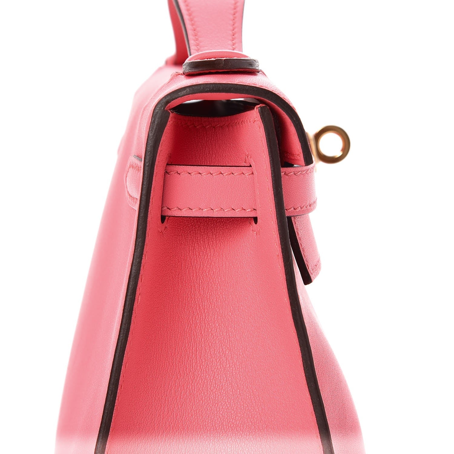 Hermes Swift Kelly Pochette Clutch Rose Azalee 13 of 21