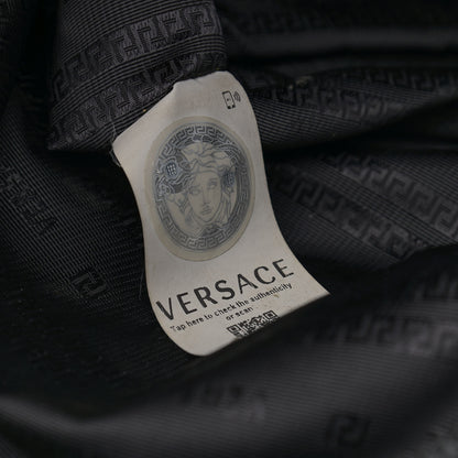 Versace Nylon Goatskin Studded Palazzo Medusa Backpack Black 6 of 11