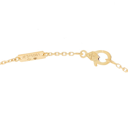 Van Cleef & Arpels 18K Yellow Gold Black Onyx Vintage Alhambra Pendant Necklace 5 of 5