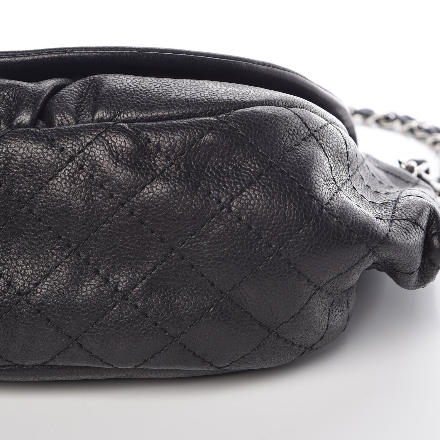 Chanel Caviar Half Moon Large Flap Black 9 of 10