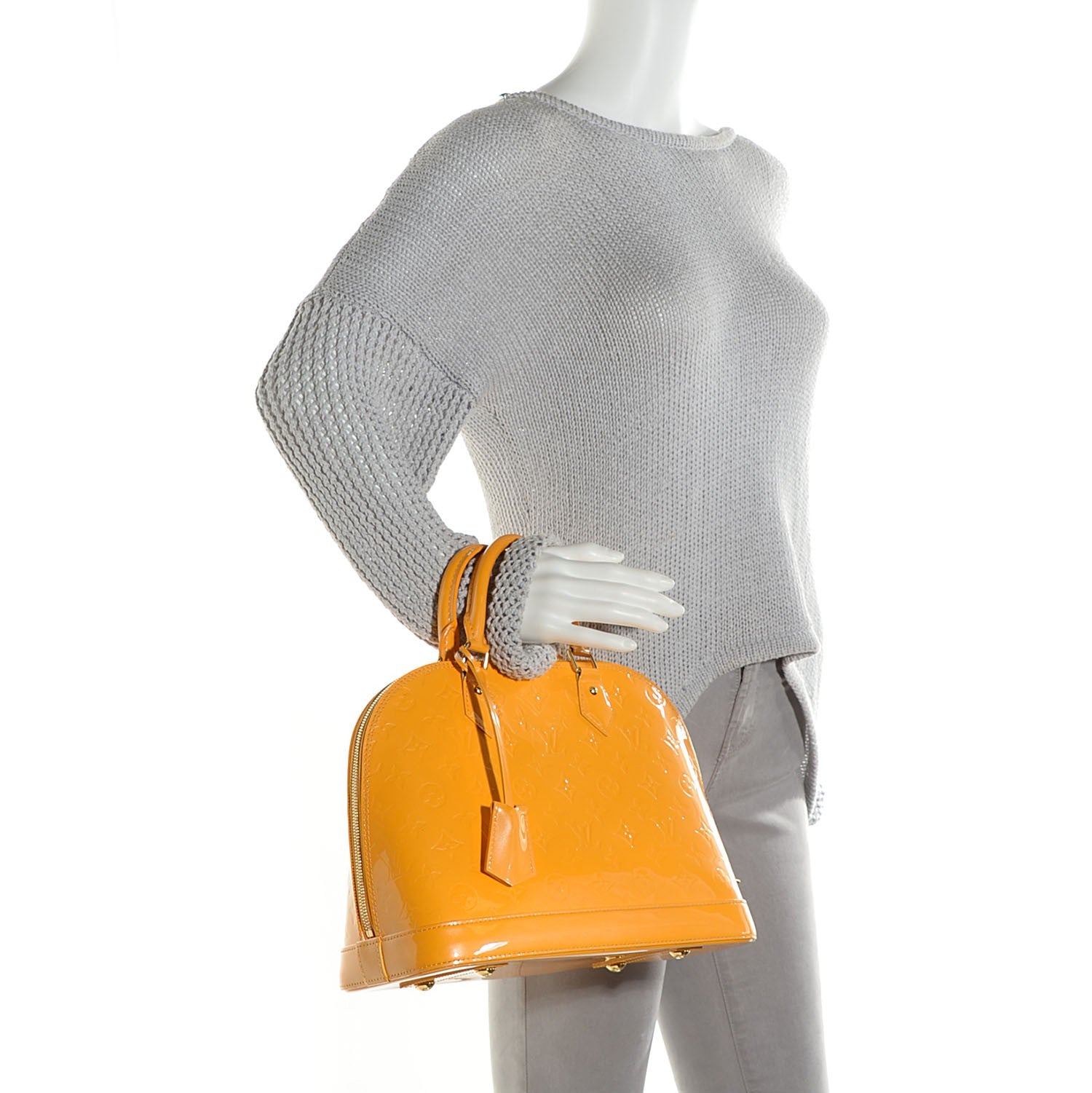 Louis Vuitton Vernis Alma PM Jaune Passion 2 of 7