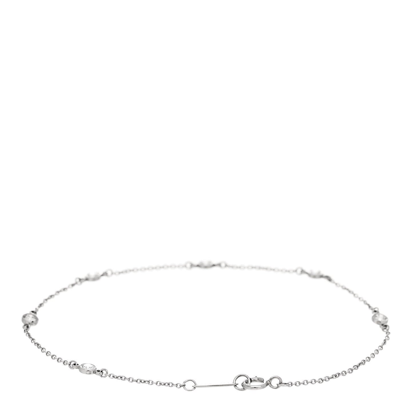 Platinum Diamond .30ctw Elsa Peretti Diamonds by the Yard Station Bracelet