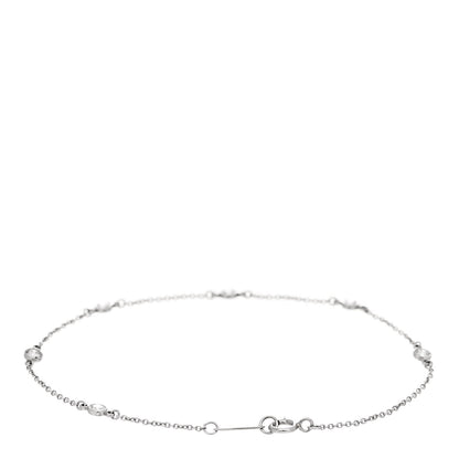 Tiffany Platinum Diamond .30ctw Elsa Peretti Diamonds by the Yard Station Bracelet 2 of 5