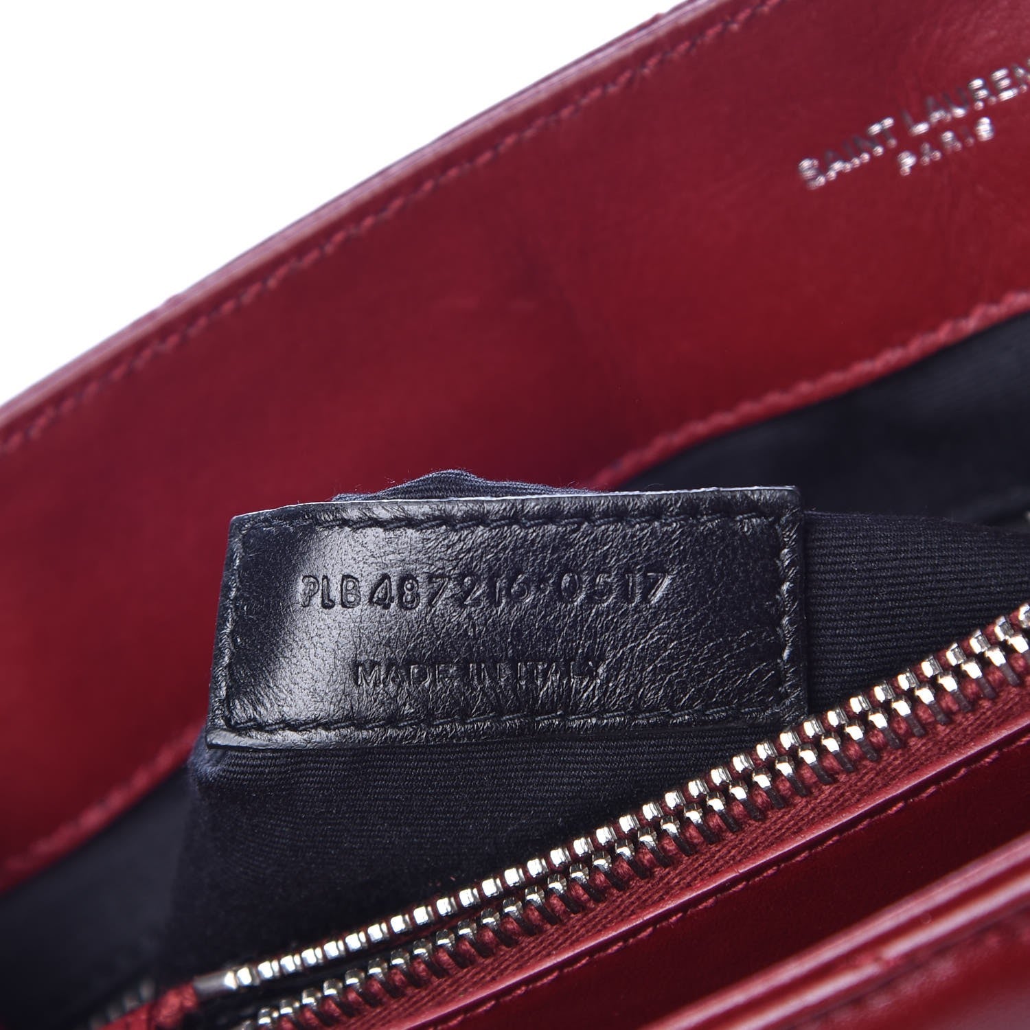 Saint Laurent Calfskin Y Quilted Monogram Medium Loulou Chain Satchel Palissandre 7 of 8