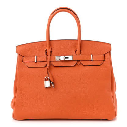 Hermes Togo BIRKIN 35 Orange 2 of 23