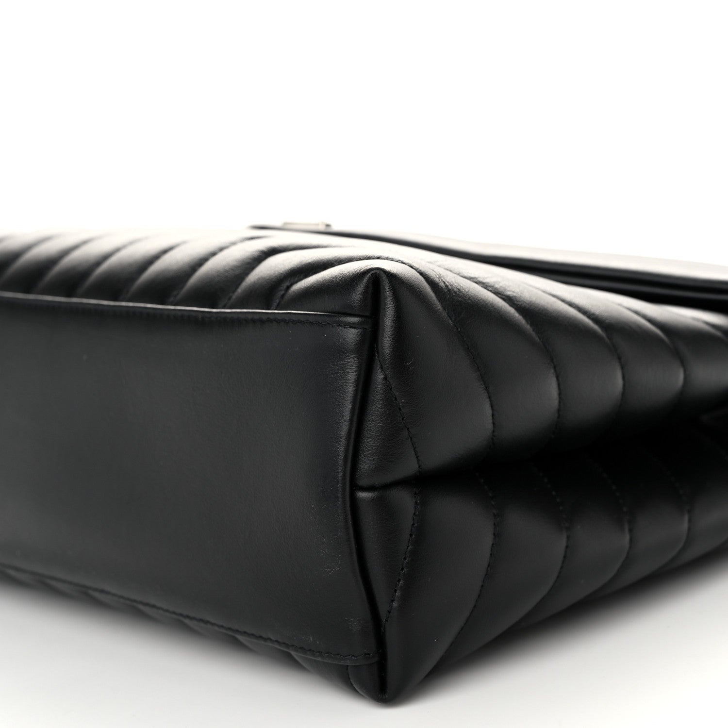 Saint Laurent Calfskin Y Quilted Monogram Medium Loulou Chain Satchel Black 10 of 10