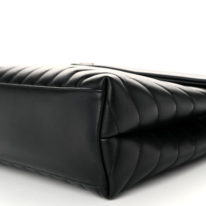 Saint Laurent Calfskin Y Quilted Monogram Medium Loulou Chain Satchel Black 10 of 10