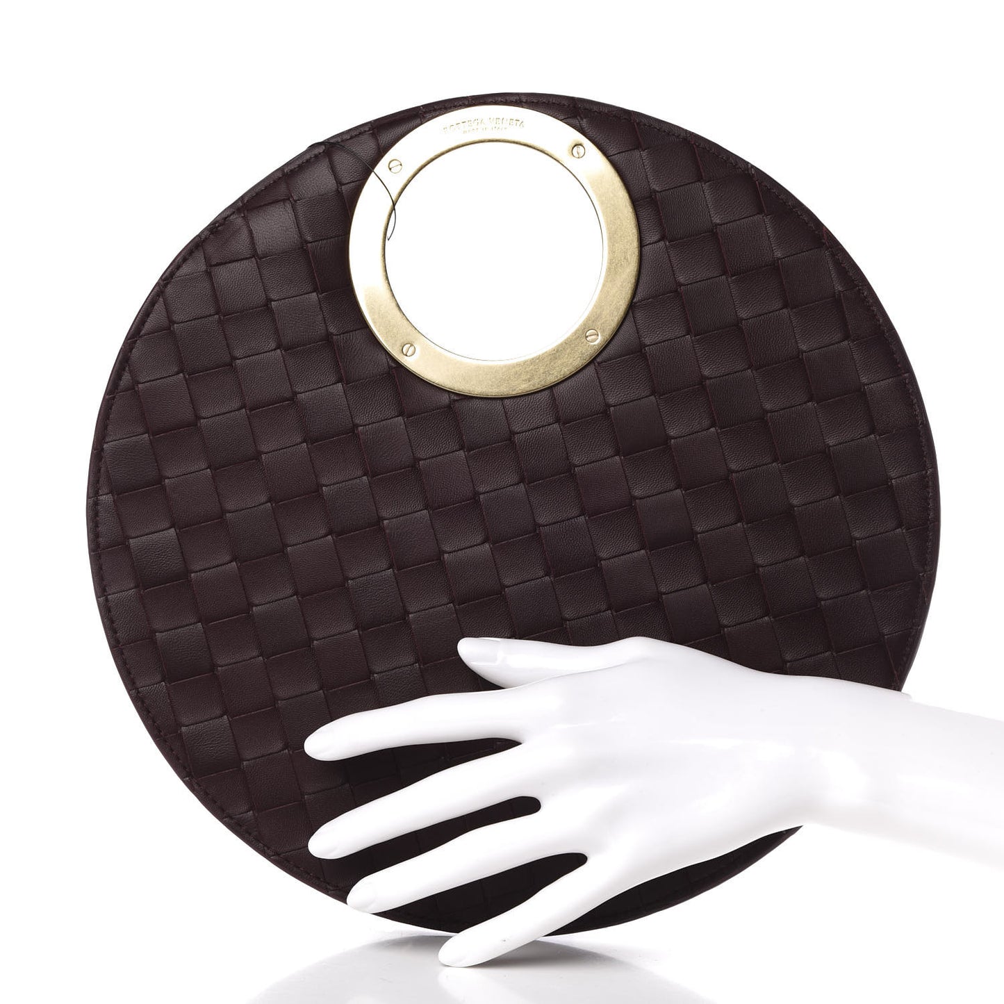 Lambskin Intrecciato The Rim Merlot
