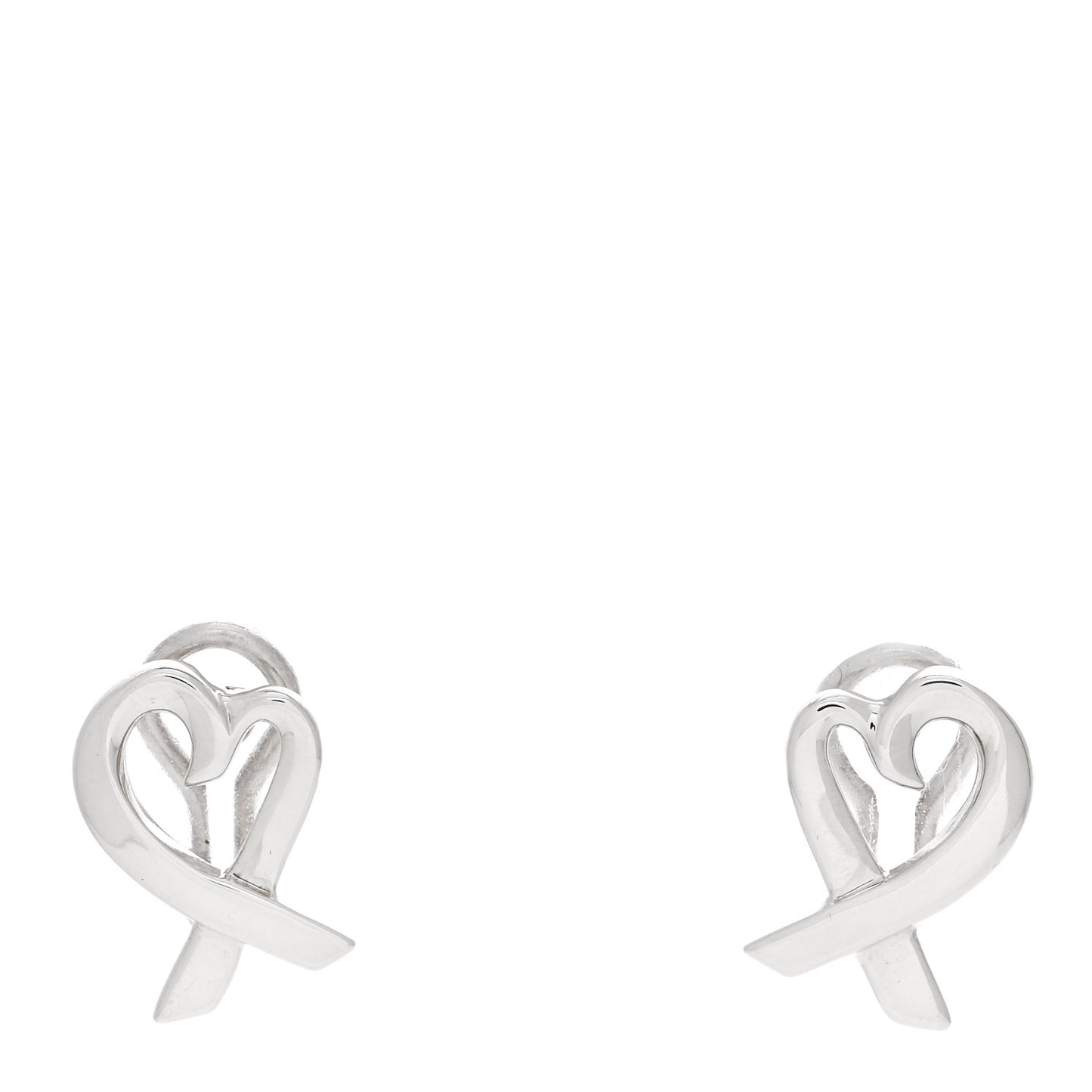 Sterling Silver Paloma Picasso Loving Heart Clip On Earrings