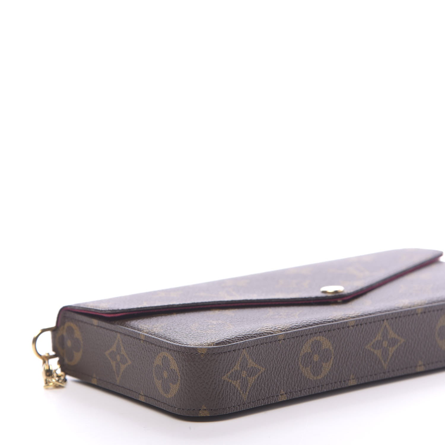 Louis Vuitton Monogram Pochette Felicie Chain Wallet Fuchsia 8 of 11