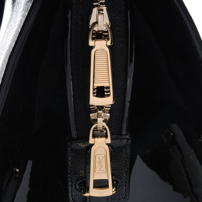 Saint Laurent Textured Patent Leather Large Cabas Chyc Black 8 of 8