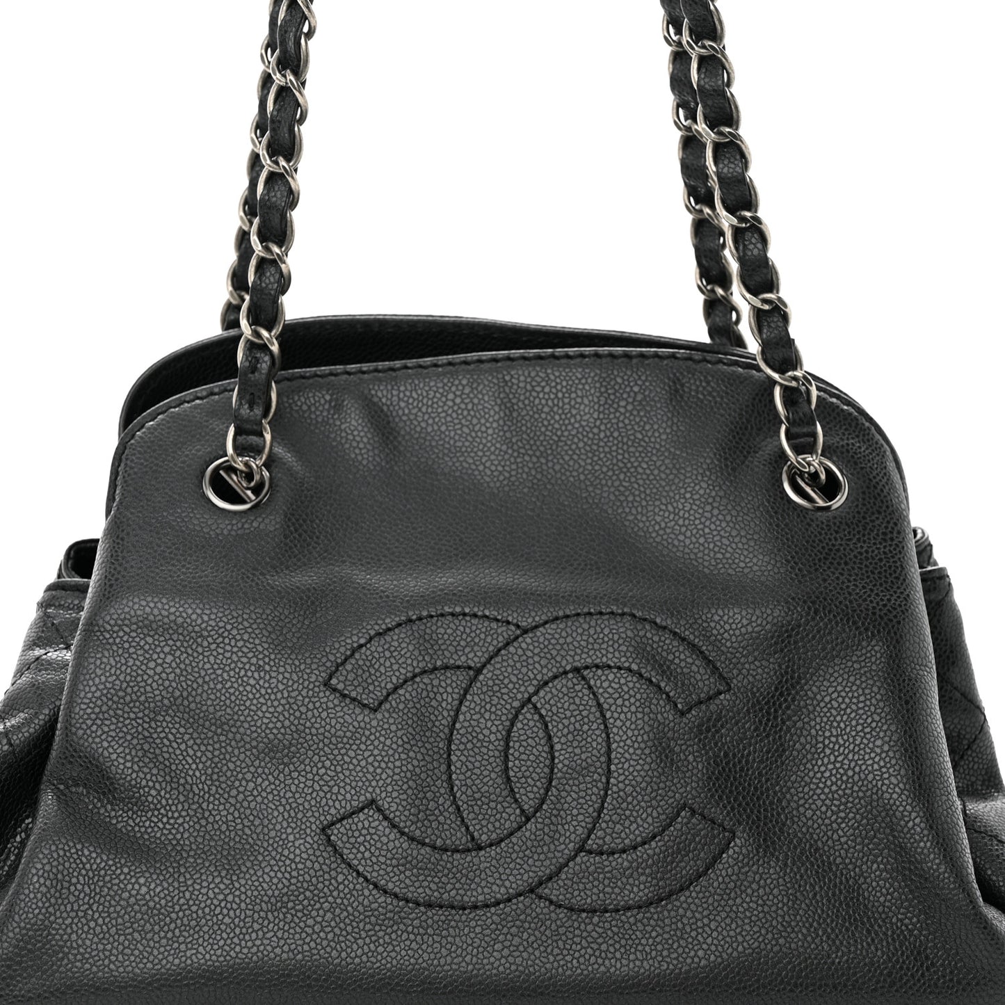 Caviar 31 CC Shoulder Bag Black